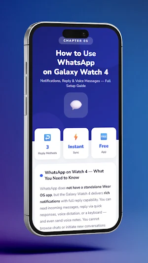 Galaxy Watch 4 App Guide Screenshot 0