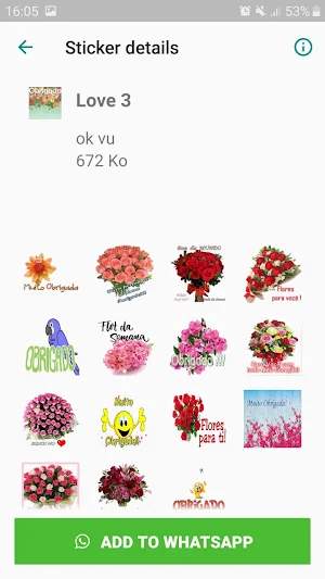 figurinhas de Obrigado WAstickerApp Screenshot 0