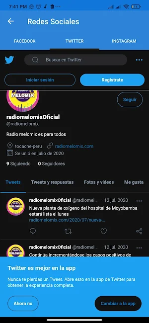 Radio Melomix Screenshot 2