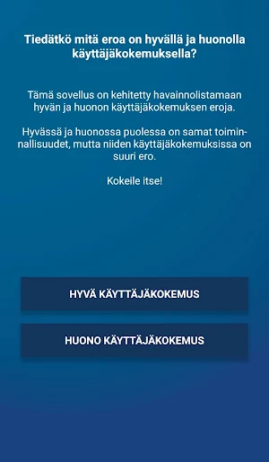 Käyttäjäkokemus Screenshot 0