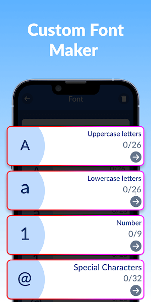 Draw & Make Handwriting Fonts Screenshot 2