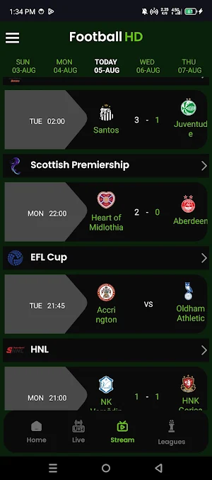 Live Football TV Streaming HD Screenshot 1