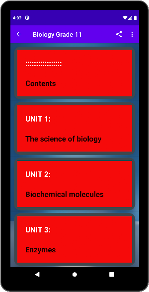 Biology Grade 11 Screenshot 0