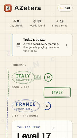 AZetera — Word Search Journey Screenshot 1