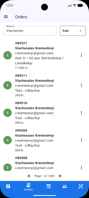 TicketTool.net admin app Screenshot 1
