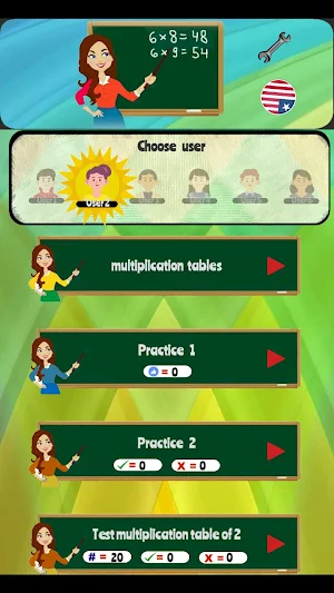 learn multiplication tables Screenshot 0