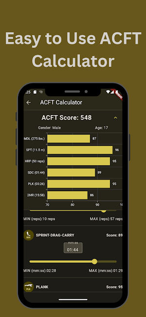 ACFT App Screenshot 1