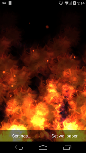 KF Flames Free Live Wallpaper Screenshot 1