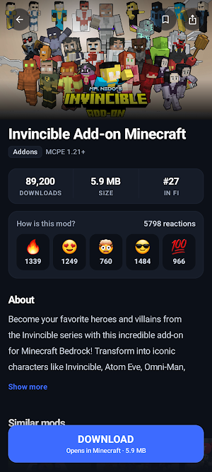 Superhero Mod for Minecraft PE Screenshot 0