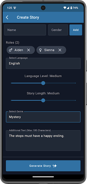 StoryPlay AI: read storyes Screenshot 1