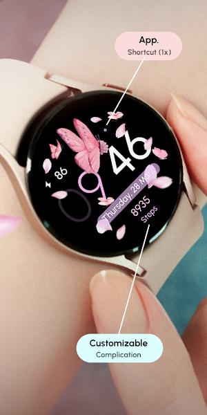 Pink Butterfly Flowers - ReS26 Screenshot 1