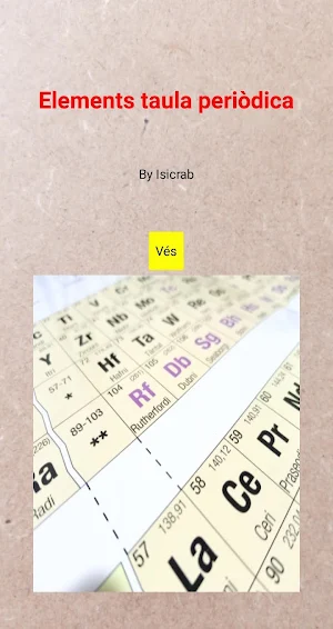 Elements de la taula periòdica Screenshot 0