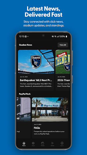SJ Earthquakes Screenshot 1