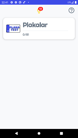 Plaka Quiz- 81 il Plaka Testi Screenshot 0