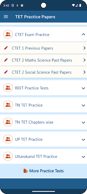 TET Exam Practice Screenshot 1