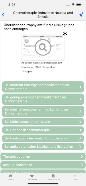 Supportivtherapie onkowissen Screenshot 2