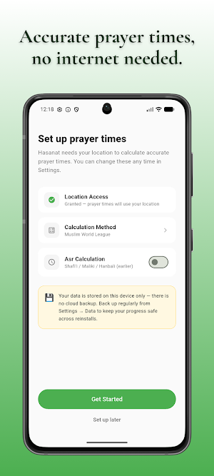 Hasanat: Muslim Habit Tracker Screenshot 1