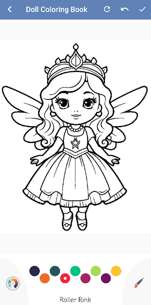 Cute Doll Coloring Book Screenshot 3