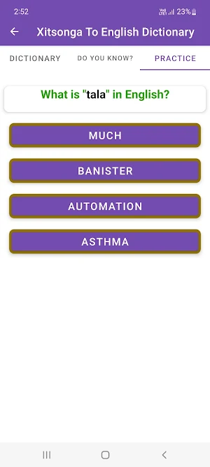 Xitsonga To English Dictionary Screenshot 3