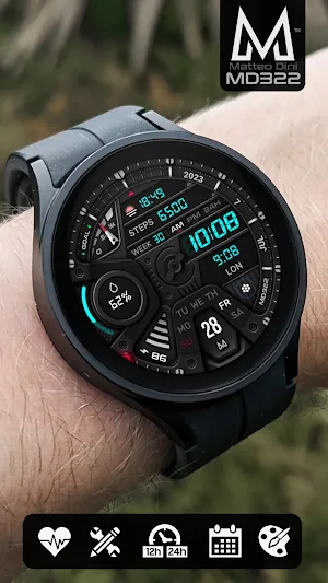 MD322 Analog watch face Screenshot 1