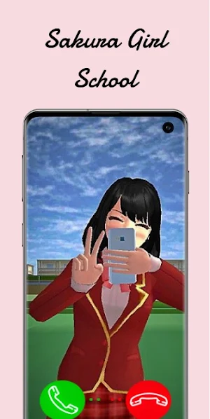 Sakurani Girl School fake call Screenshot 0