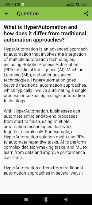 Hyper Automation Interview screenshot 6