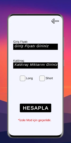 Kripto Kâr Zarar Liq Hesaplama Screenshot 2