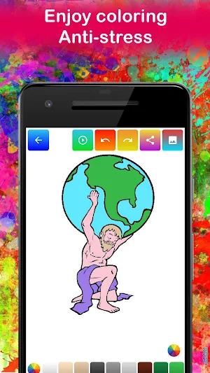 Super Hero Coloring Pages Game for kids 🔱 Screenshot 0