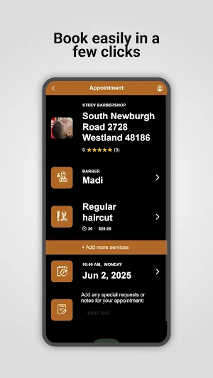 Steev Barbershop Screenshot 2