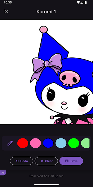 Kuro kawaii drawing & coloring Screenshot 1