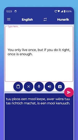 Hunsrik English Translator Screenshot 1
