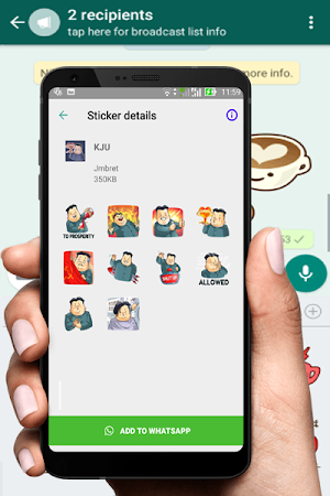 Mr. Trumph & Jong Un WASticker Screenshot 3