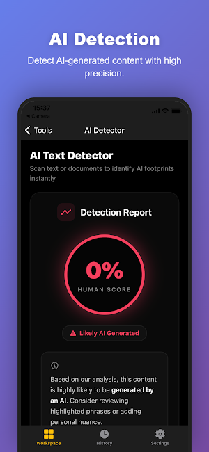 AI Detector Plus & Humanizer Screenshot 1