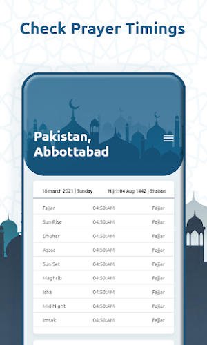 Qibla Compass - Islamic Calendar Screenshot 3