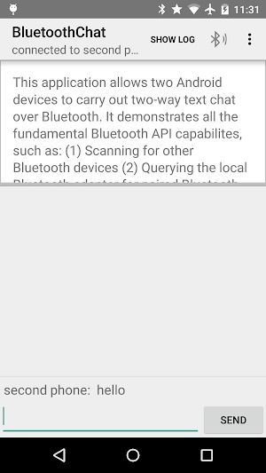 Bluetooth Chat Screenshot 2