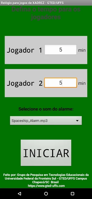 Relógio para jogos de Xadrez Screenshot 2