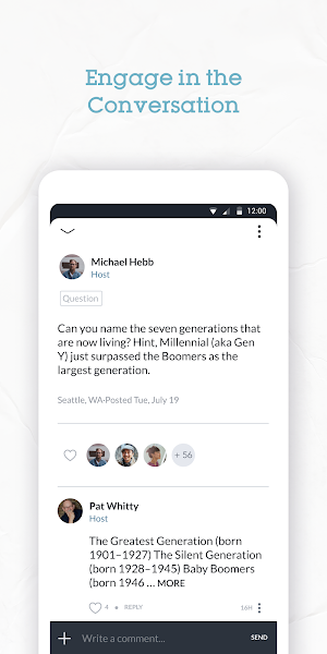 Generations Over Dinner Screenshot 2