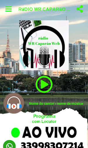 Rádio WR Caparáo Web Screenshot 0