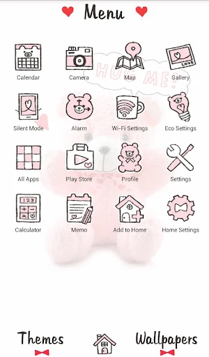 Cute wallpaper-Pink Teddy Bear Screenshot 1