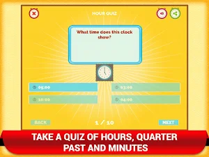 Math Telling Time Clock Game Screenshot 1