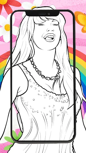 Drawing Coloring Taylor Swift Screenshot 2