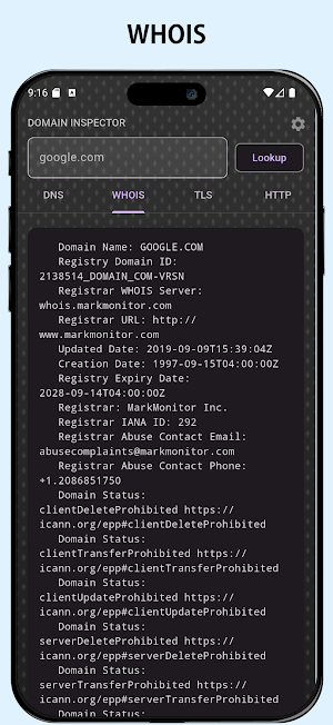 Domain Inspector Screenshot 2