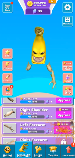 Banana Monsters Fight Idle! Screenshot 1