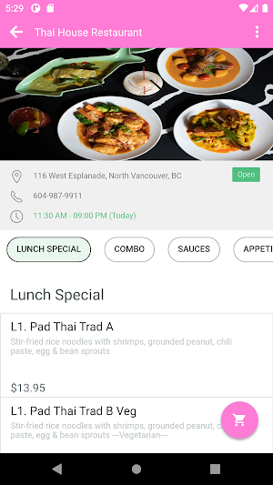 Thai House Restaurant Screenshot 1