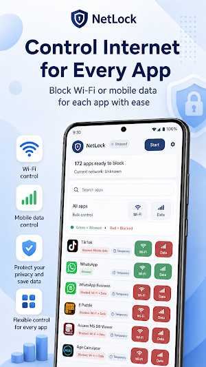 NetLock: App Internet Blocker Screenshot 2
