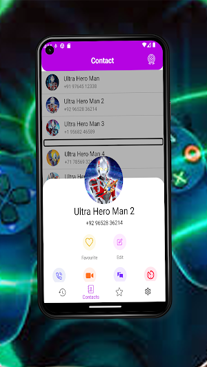 Ultra Hero Man Fake Video Call Screenshot 1