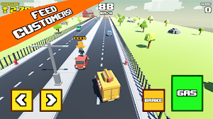 Crazy Road: Fast Food Truck Screenshot 1