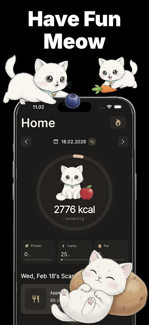 Nutricat: Cute AI Food Tracker Screenshot 1