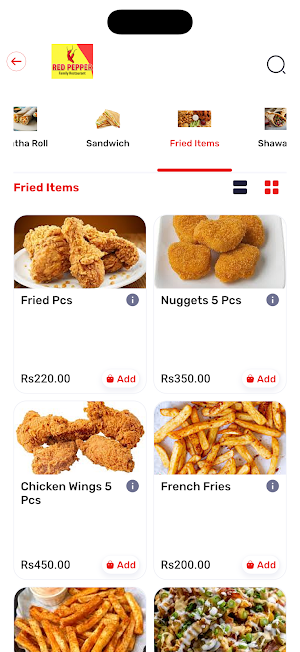 Red Pepper Fast Food & Pizza Screenshot 3