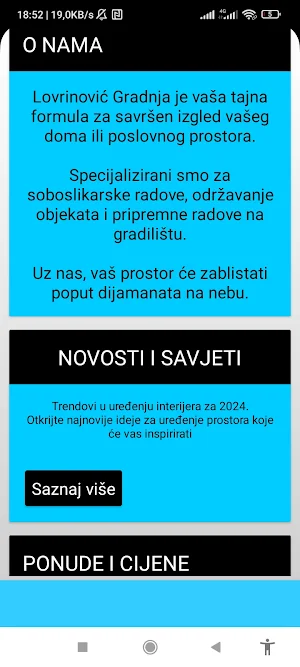 Lovrinovic Gradnja Screenshot 2